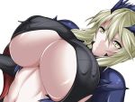  artoria_pendragon artoria_pendragon_(lancer_alter) big_breasts breasts cleavage fate/grand_order fate_(series) female_only huge_breasts mousou_fukuza_gata third-party_edit under_boob yellow_eyes 