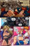 big_breasts black_canary breast breasts comic dc_comics dual_persona justice_league krashzone legio power_girl sex supergirl wonder_woman