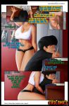 age_difference andy_(taboolicious) aunt_and_nephew auntie_gina_(taboolicious) big_ass blue_eyes breast_press comic family_values full_color huge_breasts incest nipples reach_around size_difference taboolicious thong