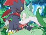 2boys anal anal_penetration anal_sex balls blush closed_eyes cum cum_in_ass cum_in_mouth cum_inside male male/male nintendo open_mouth oral oral_sex penis pokemon serperior sex tongue tongue_out tricksta weavile yaoi