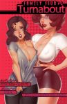 breasts brown_hair cleavage comic family_feud_#2_(taboolicious) huge_breasts incest mother_and_daughter taboolicious tight_clothing white-devil_(artist)