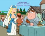  breasts family_guy fantasy infidelity knight maid_madeline peter_griffin 