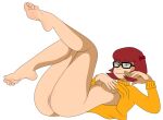  ass bottomless glasses no_panties scooby-doo shaved_pussy thighs velma_dinkley 