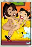  breasts cartoonvalley.com cigar couch disney dog high_heels legs mother_and_daughter nipples nude penny_proud poodle puff_(proud_family) pussy smile smoking teeth the_proud_family trudy_proud watermark web_address web_address_without_path wife 