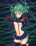  1girl alternate_costume bikini_armor cosplay female female_only green_hair impossible_clothes kill_la_kill matoi_ryuuko matoi_ryuuko_(cosplay) one-punch_man panties revealing_clothes short_hair solo solo_female tatsumaki_(one-punch_man) ttrop underwear 