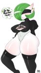  1_girl 1girl alternate_costume breasts cosplay covered_eyes female female_only game_freak gardevoir impossible_clothes large_penis leotard nier:_automata nintendo pokemon revealing_clothes solo yorha_no._2_type_b 