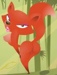  big_breasts dat_ass fox fox_(skunk_fu!) furry green_eyes nude_female orange_fur roary skunk_fu! tail 