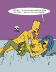  bart_simpson blue_hair hair incest marge_simpson mom_son mother&#039;s_duty mother_and_son the_fear the_simpsons yellow_skin 