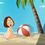  ass family_guy glasses meg_griffin nude posing sideboob tan_line thighs 