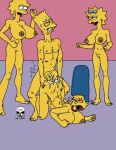  ass ass_grab bart_simpson breasts cum doggy_position incest lisa_simpson maggie_simpson orgasm pussy sweat the_fear the_simpsons top-down_bottom-up watching yellow_skin 