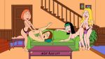  american_dad bent_over breasts crossover family_guy francine_smith gif hayley_smith incest legs_over_head lois_griffin meg_griffin mother_&amp;_daughter nickartist nipples nude strap-on 