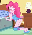  1girl ass blue_eyes blush dildo dildo_in_vagina equestria_girls female female_only friendship_is_magic gif indoors kneel long_hair my_little_pony no_panties on_knees partially_clothed pink_hair pinkie_pie pinkie_pie_(mlp) pussy_juice pussy_juice_on_dildo randomtriples solo vaginal vaginal_insertion vaginal_juices 