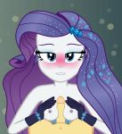  1boy 1girl blue_eyes blush breasts equestria_girls erection exposed_breasts eyeshadow friendship_is_magic gif gloves long_hair looking_at_viewer male/female my_little_pony paizuri partially_clothed penis penis_between_breasts randomtriples rarity rarity_(mlp) 