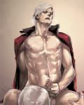  2boys bara censored dante devil_may_cry gay human male male_only masturbation multiple_boys muscle penis solo_focus tagme wakky yaoi 