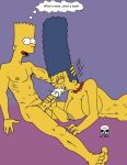  age_difference aged_up bart_simpson blue_hair fellatio holding_head incest large_breasts marge_simpson milf mother&#039;s_duty mother_and_son the_fear the_simpsons yellow_skin 