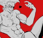 1boy battle_tendency jojo&#039;s_bizarre_adventure male male_only muscular_male nude_male pectorals rudol_von_stroheim yaoi yaoi