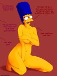  marge_simpson red_background tagme the_simpsons yellow_skin 