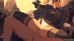  1boy 1girl big_breasts big_penis blindfold bouncing_ass bouncing_breasts bubble_butt gif loop moaning nier:_automata reverse_cowgirl_position saltyicecream thick_thighs vaginal vaginal_penetration wet_pussy white_hair yorha_no._2_type_b 