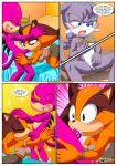  archie_comics bbmbbf comic espio_the_chameleon furry mobius_unleashed nic_the_weasel nicolette_the_weasel palcomix sega sonic_boom stickin&#039;_around_(comic) sticks_the_jungle_badger 