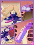  2_girls 2girls 69 7nights_(artist) all_fours applejack art babe blonde blonde_hair blue_hair blush book comic cunnilingus dildo female friends girl_on_top humanized long_hair love magic multicolored_hair multiple_girls my_little_pony naughty_face open_book oral oral_sex pink_hair purple_eyes purple_hair pussylicking reading sex smile tome_of_erotic_fantasies twilight_sparkle yuri 