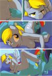  2girls anthro comic derpy_hooves friendship_is_magic hoofbeat_2 my_little_pony prisms_and_parcels rainbow_dash 