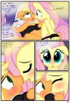  applejack comic double_penetration fluttershy friendship_is_magic my_little_pony pyruvate rarity_(mlp) strap-on the_usual 