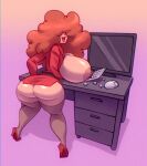 bigdad breasts butt computer desk powerpuff_girls sara_bellum 