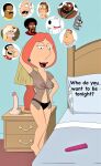  american_dad bed bedroom breasts crossover dildo family_guy fantasy futurama lois_griffin negligee 