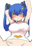 bedwars blue_hair breasts roblox sexy