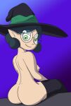  halloween kazecloud looking_at_viewer nude_female small_breasts stockings the_owl_house willow_park witch_hat 