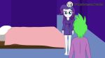 2023 anthro anus ass ass_grab bathrobe bed cum cum_in_pussy cum_inside cum_outside dialogue equestria_girls hasbro male/female missionary my_little_pony nude on_back penis ponetan pussy rarity rarity_(eg) sound spike_(mlp) spread_legs standing_sex straight tagme vaginal video webm