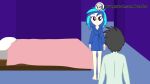 2023 anthro anus ass ass_grab bathrobe bed cum cum_in_pussy cum_outside dialogue equestria_girls kissing male/female missionary my_little_pony nude on_back penis ponetan pussy sound spread_legs standing_sex tagme vaginal video vinyl_scratch vinyl_scratch_(eg) webm