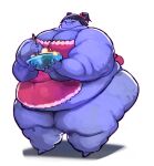 1girl apron apron_only baking big_ass big_breasts bottomless cooking fat_ass muffet obese thick_thighs undertale video_game_character