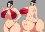  avatar:_the_last_airbender azula gigantic_ass gigantic_breasts gohu13 hourglass_figure 