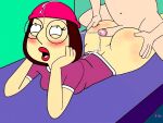  ass blushing buttjob dialogue erection family_guy hotdogging meg_griffin nude_female nude_male puffy_pussy red_anus uso_(artist) 