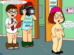 blushing breasts dialogue erection family_guy meg_griffin nude_female nude_male pornstar puffy_pussy red_anus uso_(artist)