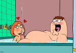  bathtub cartoon_milf cumming family_guy lois_griffin peter_griffin uso_(artist) 