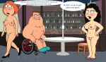 after_sex blushing bonnie_swanson dialogue family_guy joe_swanson lois_griffin puffy_pussy red_anus uso_(artist)