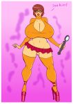  annon bimbo bimbofication breast_expansion brown_hair butt_expansion earrings gigantic_ass gigantic_breasts glasses hourglass_figure purple_eyes scooby-doo sexy sexy_ass sexy_body sexy_breasts short_hair velma_dinkley 