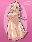  big_breasts breasts nintendo nipples pink_gold_peach princess_peach solo super_mario_bros. tagme ultrafem 