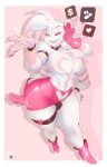 $ &lt;3 1girl 2020 4_arms 4_fingers absurd_res angel_dust_(hazbin_hotel) anthro arachnid arthropod biped bottomwear breasts bulge chest_tuft clothed clothing crossdressing demon digital_media_(artwork) drugs fingers footwear fur furry girly gloves handwear hazbin_hotel high_heeled_boots high_heels high_res male miniskirt mr5star multi_arm multi_limb multicolored_sclera navel partially_clothed pills pink_background pink_body pink_fur shoes simple_background skirt speech_bubble spider striped_body striped_fur stripes topless tuft white_body white_fur wide_hips