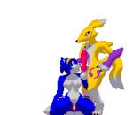  1girl accessory alpha_channel animal_genitalia animal_penis anthro armwear ass balls black_sclera blue_body blue_fur blue_hair bodily_fluids breasts canid canine clothing crossover cum cum_inside cum_on_body cum_on_breasts cum_on_face digimon digimon_(species) digital_media_(artwork) duo erection face_fucking fellatio fox fur genital_fluids genitals gif girly hair headband inflation knot knotting krystal leg_tattoo low_res male male/female mammal nintendo nipples nude open_mouth oral oral_knotting oral_penetration orgasm penetration penile penis penis_awe pixel_(artwork) pixel_animation pixel_art pussy renamon sex short_playtime simple_background smile star_fox stomach_bulge transparent_background tsunamidusher tuft video_games white_body white_fur yellow_body yellow_fur 