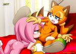  2_girls amy_rose bbmbbf female/female female_only lesbian_sex licking licking_lips licking_pussy marine_the_raccoon mobius_unleashed palcomix pussylicking sega sonic_(series) sonic_the_hedgehog_(series) yuri 