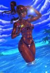  1girl abs avatar:_the_last_airbender bikini dark-skinned_female dark_skin female female_only korra muscle muscular_female shadman solo_female the_legend_of_korra 