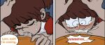  brother_and_sister clothing cum cum_in_mouth edit ejaculation fellatio head_grab incest lincoln_loud lynn_loud narcoloco older_sister oral surprised_expression the_loud_house younger_brother 