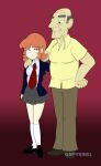 age_difference aurora_agulano bald_cover bald_man blue_eyes diego_campillo gspy2901 long_socks old_man red_hair redhead school_girl school_uniform schoolgirl schoolgirl_uniform sugar_daddy teen young young_girl younger_female