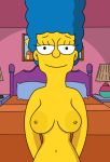 bedroom breasts edit large_areolae lisalover marge_simpson nipples nude pale_areolae smile the_simpsons topless 