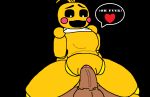  1boy 1girl animatronic avian balls big_penis duo five_nights_at_freddy&#039;s heart penetration reverse_cowgirl_position sex toy_chica vaginal_penetration 