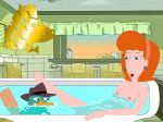 blue_eyes breast linda_flynn-fletcher milf pedrozebra perry_the_platypus phineas_and_ferb red_hair shower