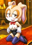 1girl asking_for_it bbmbbf bow cream_the_rabbit horny looking_at_viewer mobius_unleashed palcomix sega smile sonic sonic_(series) sonic_the_hedgehog_(series) undressing young